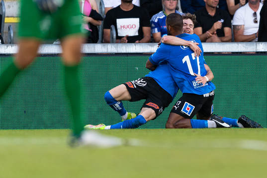 Halmstads Alexander Johansson jublar