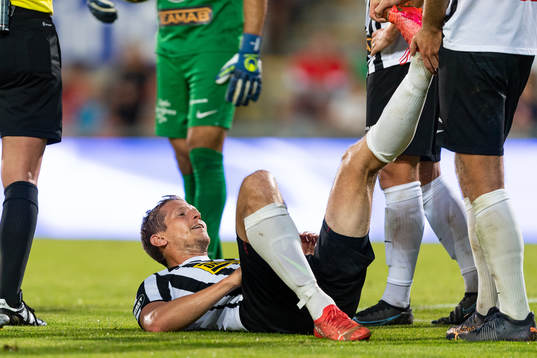 Landskronas Philip Andersson med kramp