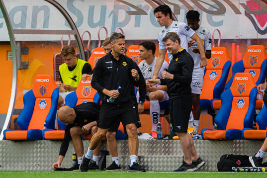 Kjetil Knutsen, head coach of Bodø/Glimt, celebrates at