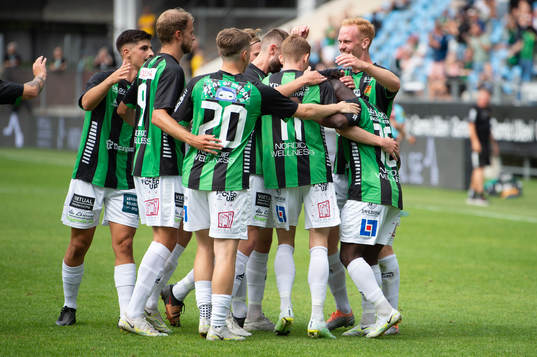 GAIS spelare jublar