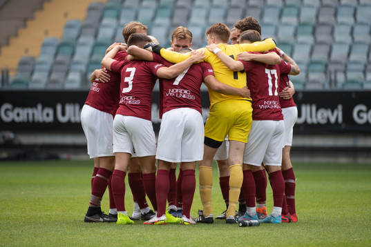 Qviding innan fotbollsmatchen i Ettan södra mellan GAIS