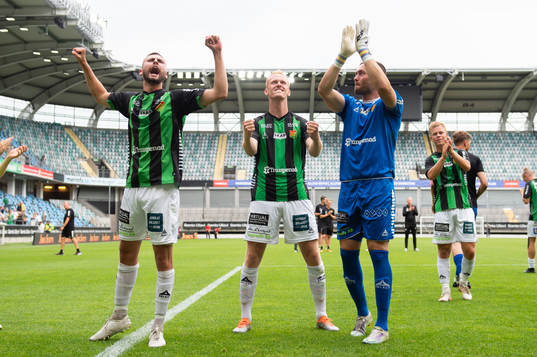 GAIS Axel Norén, Viktor Krüger och målvakt Mergim
