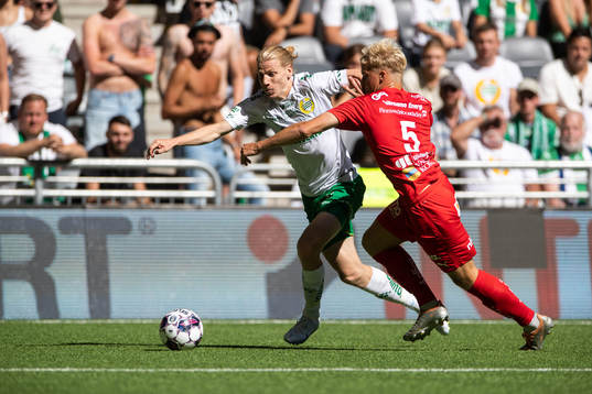 Hammarbys Gustav Ludwigson och Värnamos Victor Larsson