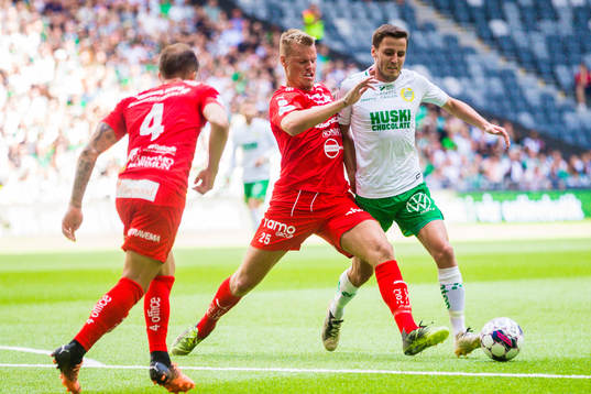 Värnamos Victor Eriksson och Hammarbys Jeppe Andersen