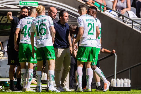 Hammarbys tränare Martí Cifuentes med spelare