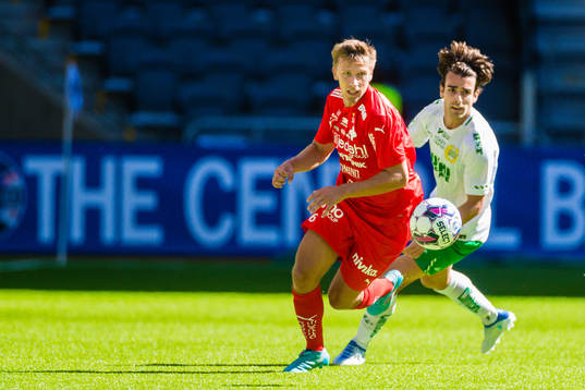 Värnamos Pontus Kindberg och Hammarbys David Concha