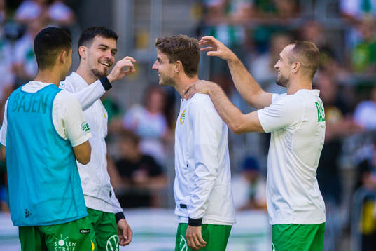 Hammarbys Pavle Vagic, Joel Nilsson och Veton Berisha