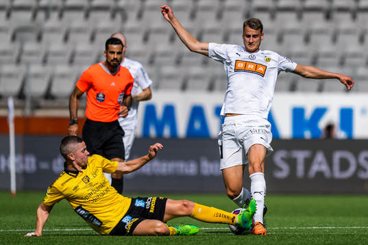 Elfsborgs Andre Ibsen Rømer och Häckens Johan Hammar