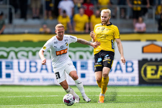 Häckens Mikkel Rygaard Jensen och Elfsborgs Sveinn