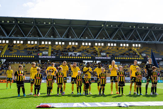 Elfsborgs spelare vid line up
