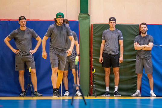 Kim Rosdahl, Dennis Everberg, Adam Tambellini och Riley