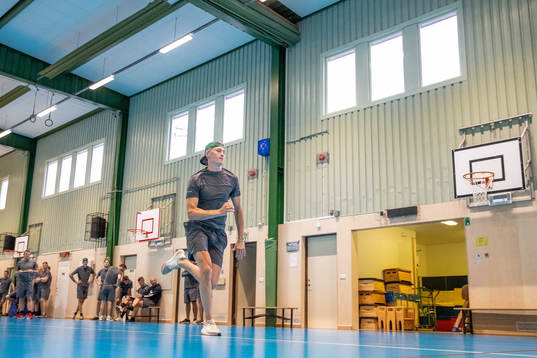 under en träning med Rögle
