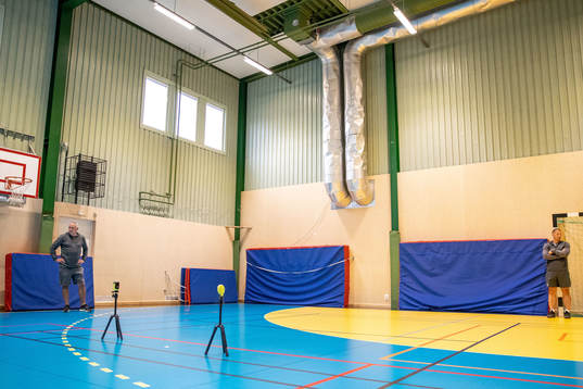 Assisterande tränare Lars Johansson och tränare Cam Abbott