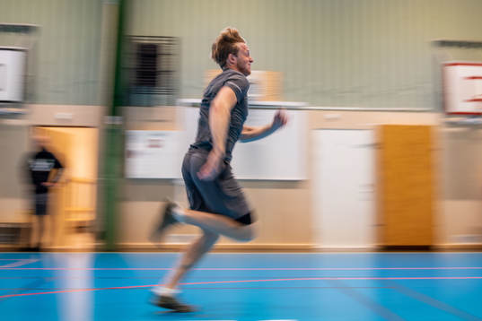 under en träning med Rögle