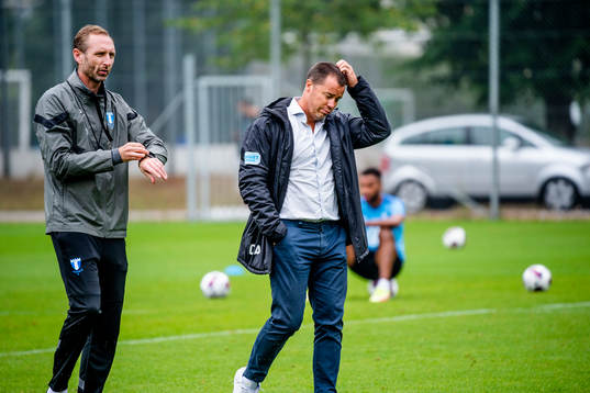 Sportchef och tränare Andreas Georgson och head of sports,