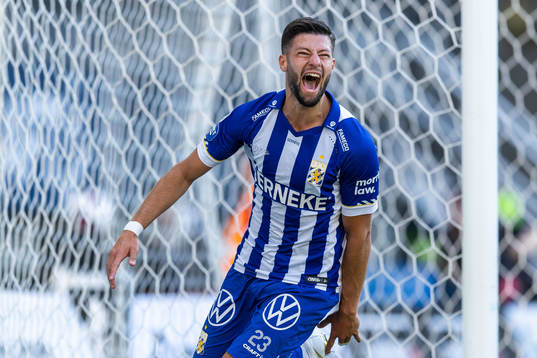 IFK Göteborgs Kevin Yakob jublar
