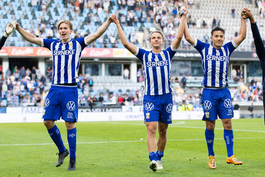 IFK Göteborgs Johan Bångsbo, Linus Carlstrand och Hussein
