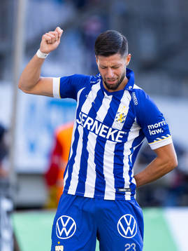 IFK Göteborgs Kevin Yakob jublar