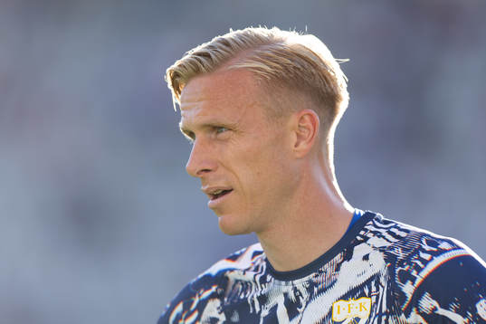 IFK Göteborgs Oscar Wendt innan fotbollsmatchen i
