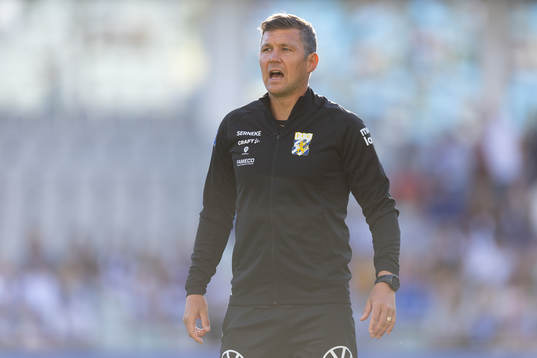 IFK Göteborgs assisterande tränare Hannes Stiller innan