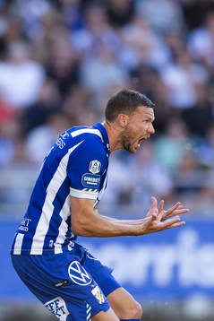 IFK Göteborgs Marcus Berg reagerar