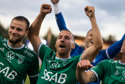 Brages Niklas Söderberg och Jacob Stensson jublar