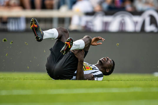 Landskronas Ousmane Diawara har ont