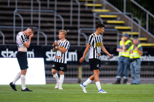 Landskronas spelare deppar
