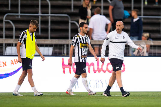 Landskronas Melker Heier, Alexander Tkacz och tränare