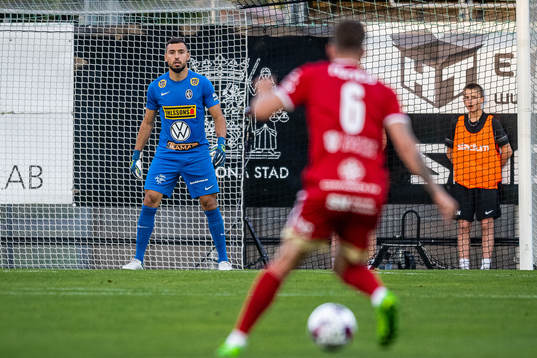 Landskronas målvakt Amr Kaddoura