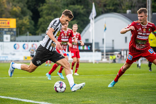 Landskronas Camil Jebara och Skövdes Filip Schyberg