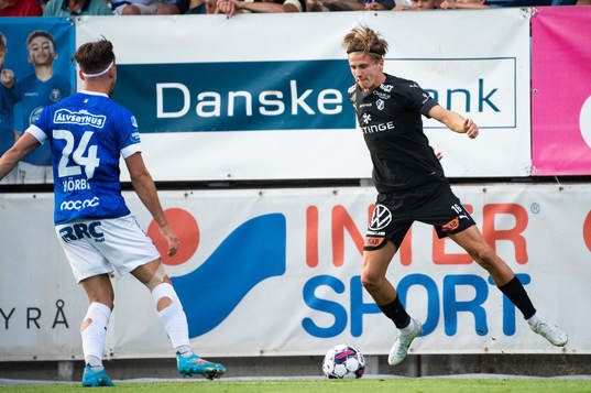 Trelleborgs Felix Hörberg och Halmstads Erik Ahlstrand
