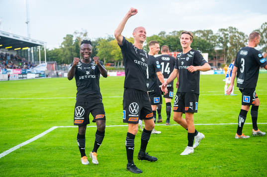Halmstads Thomas Boakye, Andreas Johansson och Erik