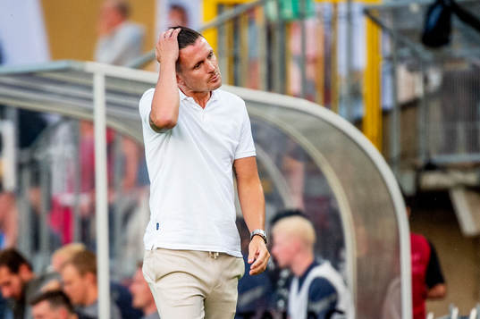 Trelleborgs tränare Kristian Haynes deppar