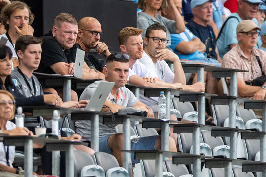 Anders Christiansen of Malmö FF in the stands