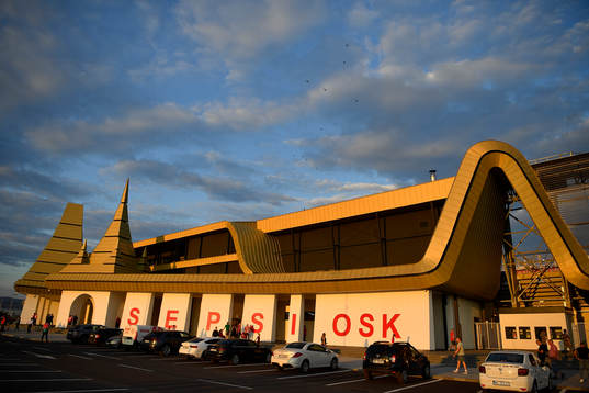 Exterior view of Sepsi Arena