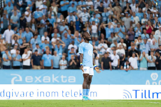 Muhamed Buya Turay looks dejected