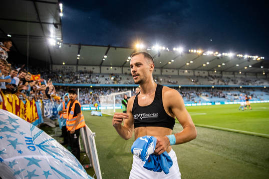 Veljko Birmancevic of Malmö FF celebrates
