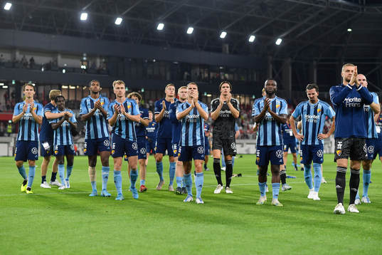 Players of Djurgården celebrate