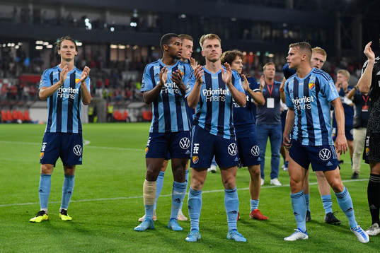 Players of Djurgården celebrate