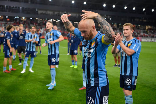 Magnus Eriksson of Djurgården celebrate