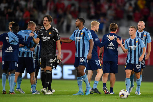 Players of Djurgården celebrate