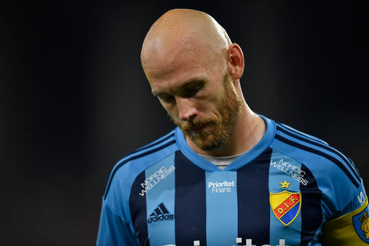 Magnus Eriksson of Djurgården looks dejected