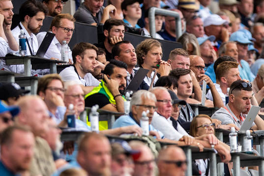 Daniel Andersson, head of sports and scout Robin Asterhed