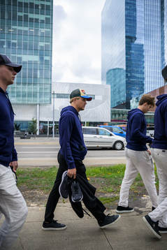 Måns Forsfjäll of Sweden walks to the arena