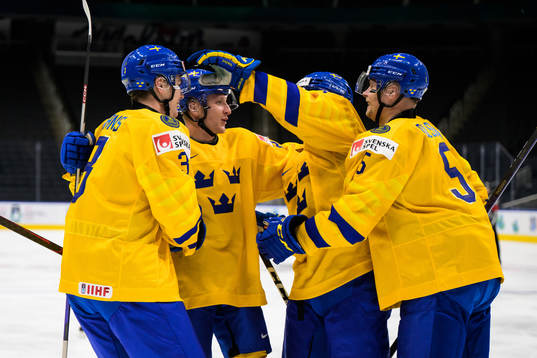 Helge Grans, Oskar Magnusson, Victor Stjernborg and Anton