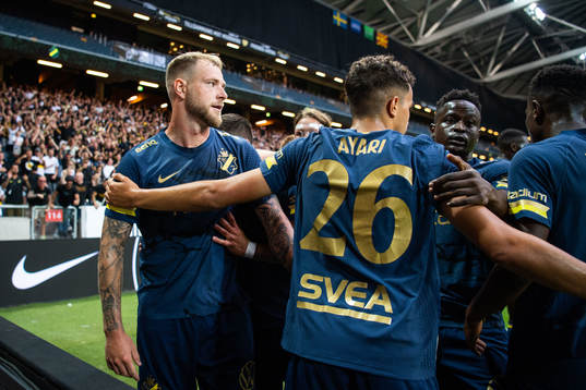 John Guidetti of AIK celebrates