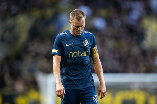 Sebastian Larsson of AIK looks dejected