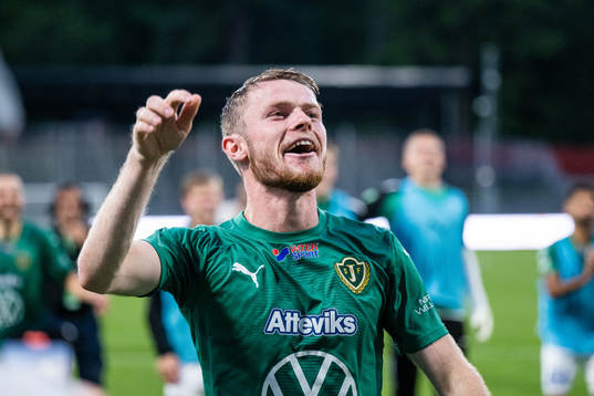Jönköpings Södras Daniel Ljung jublar