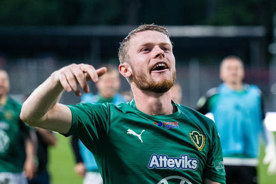 Jönköpings Södras Daniel Ljung jublar